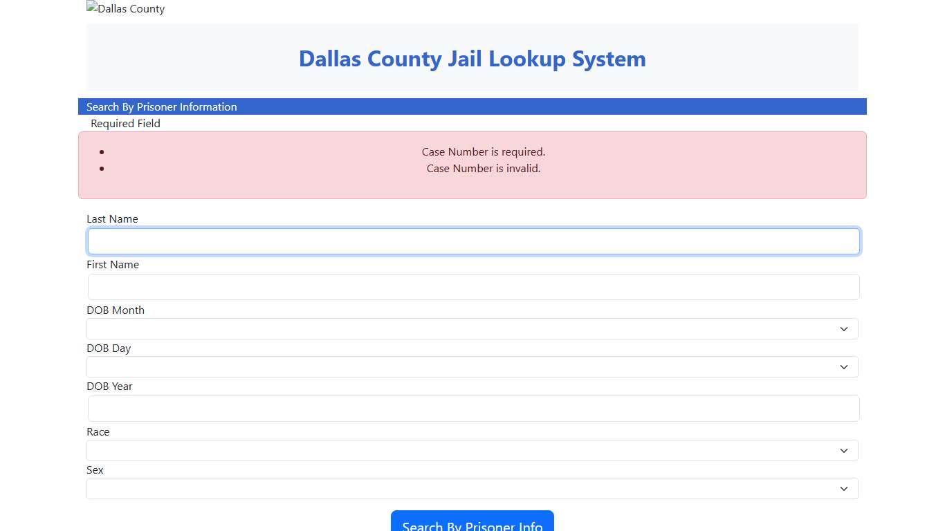 Dallas County Online Jail Search